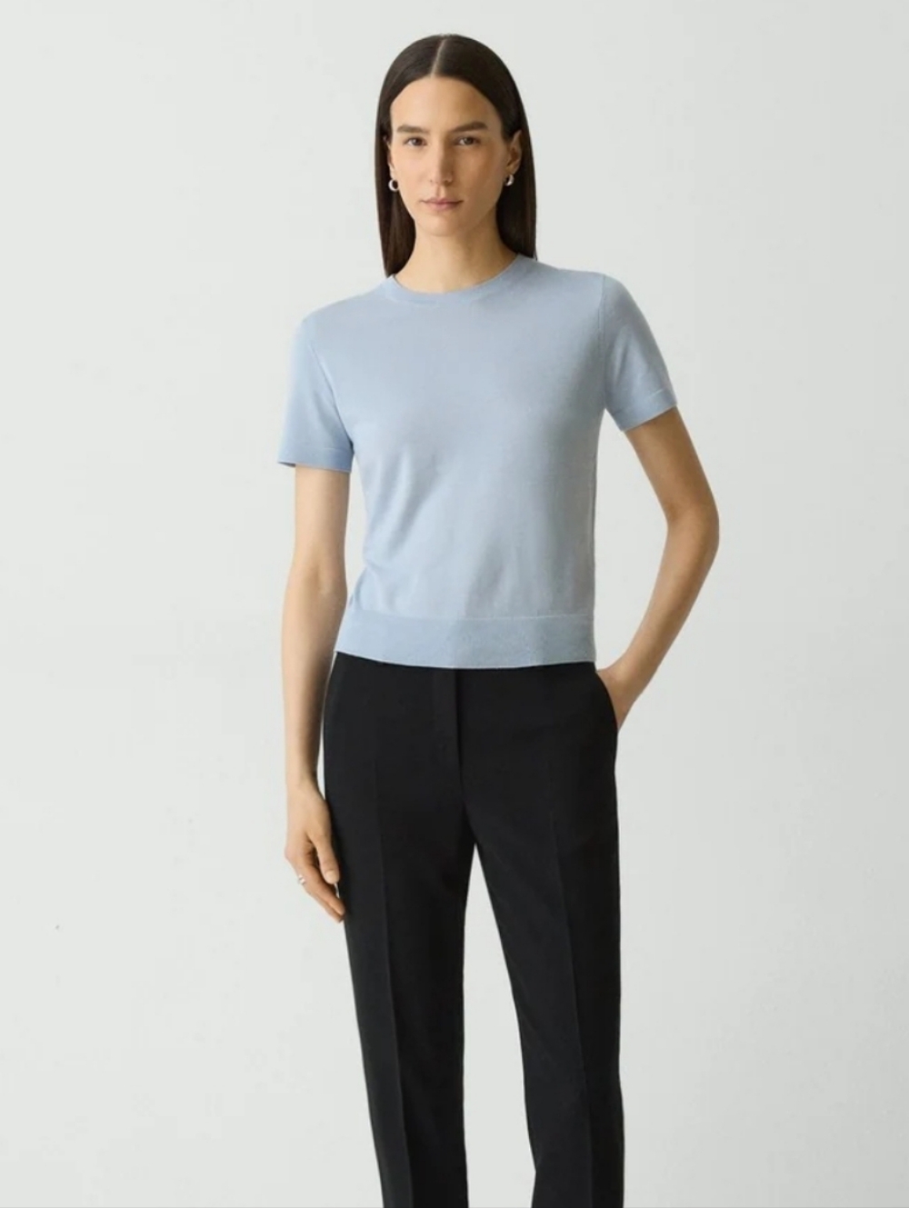 Theory Sweater Tee in Regal Wool